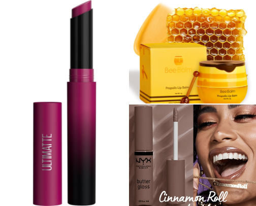 My favorite lip balms, glosses and sticks! 💋💜 cover photo collage