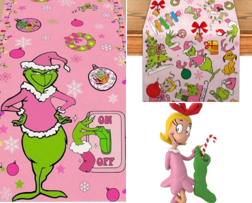 Pink Christmas GrinchKitchen Decor I’m Loving cover photo collage