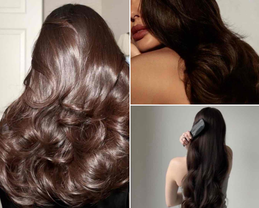 Shiny hair 🎀💈 cover photo collage