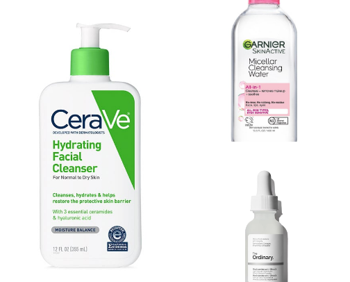 Night skincare routine 🌙 cover photo collage