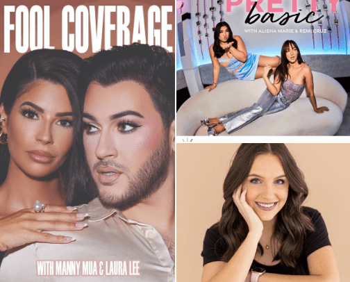 Go-To Lifestyle Podcasts & YouTubers 📺 cover photo collage