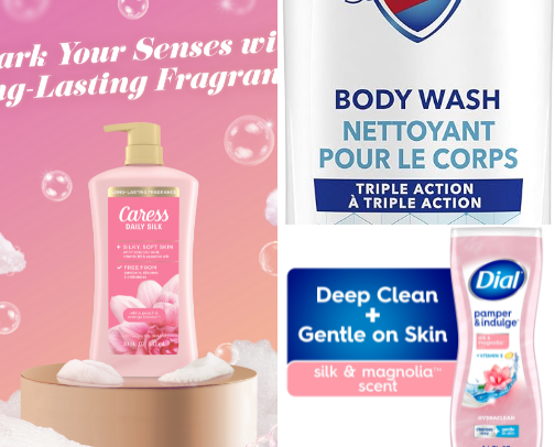 Body Washes That Bloom cover photo collage