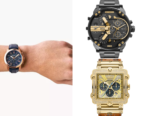 Fashionable watches for Men cover photo collage