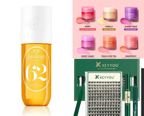 best makeup products and lash products cover photo collage