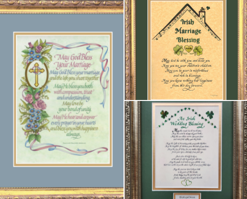 Wedding keepsake gifts for the Bride and Groom. cover photo collage