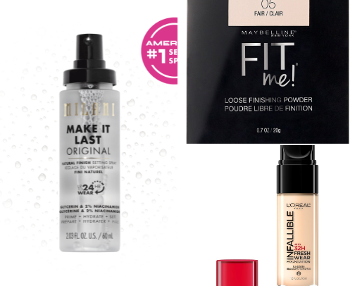 Affordable drugstore makeup products that leave your glam ✨glamming✨ cover photo collage