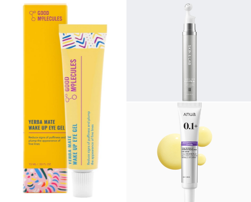 Under eye skincare that works well under makeup cover photo collage