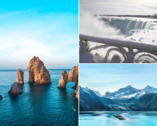 Travel Destinations cover photo collage