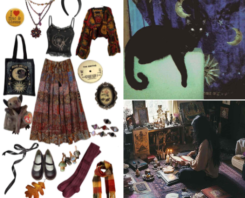 Cursed by Couture: The Boho Witches’ Wardrobe ⋆˖⁺‧₊☽◯☾₊‧⁺˖⋆ cover photo collage