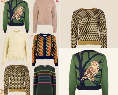 Harvest Hues...Autumn Knitwear to Cozy Up In... cover photo collage