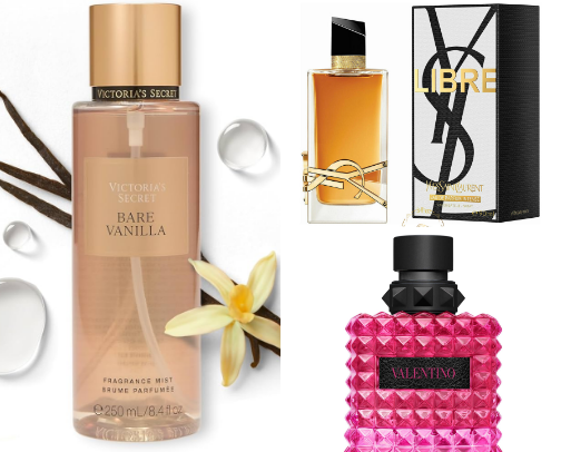 Fragrances for the vanilla girls! 🍨🍦✨ cover photo collage