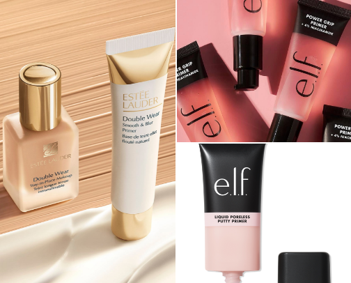 A truly effective makeup primer cover photo collage