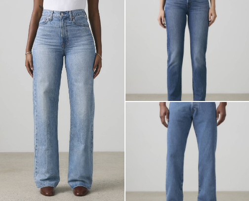 Levi's jeans and more cover photo collage