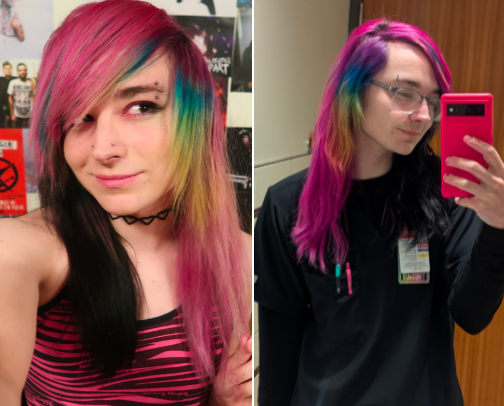 🌈💗Pink + Rainbow Hair Dye💗🌈 cover photo collage