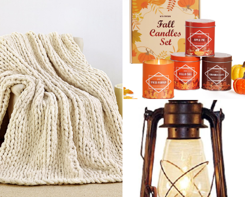 Amazon Finds That Will Make Your Home Feel Like a Cozy Fall Movie Set cover photo collage