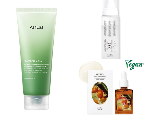 Oily to Glass skin routine cover photo collage