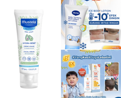 Baby Skincare Recommendation cover photo collage