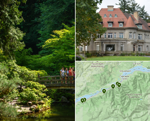 Portland Oregon Weekend Getaway recs cover photo collage