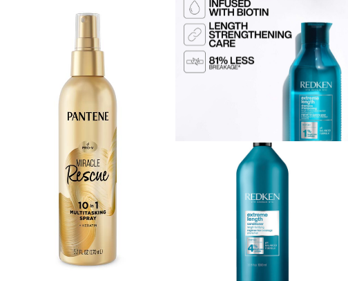 Healthy hair cover photo collage