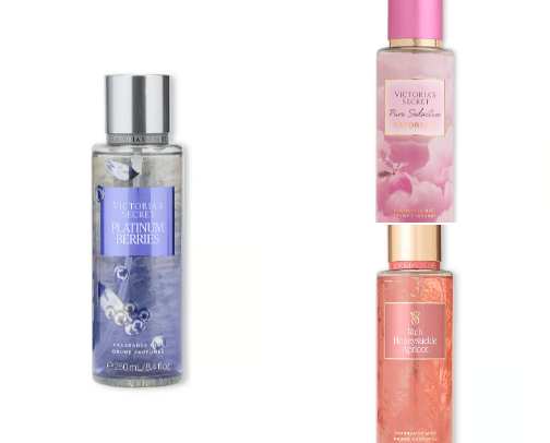 VICTORIA'S SECRET body mist & spray cover photo collage