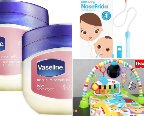 New baby necessities for new moms cover photo collage