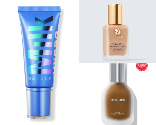 Foundations for dry to combo skin types cover photo collage