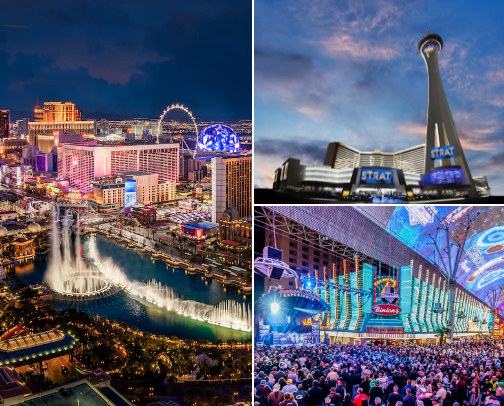 LAS VEGAS HOTSPOTS AND HOTELS cover photo collage