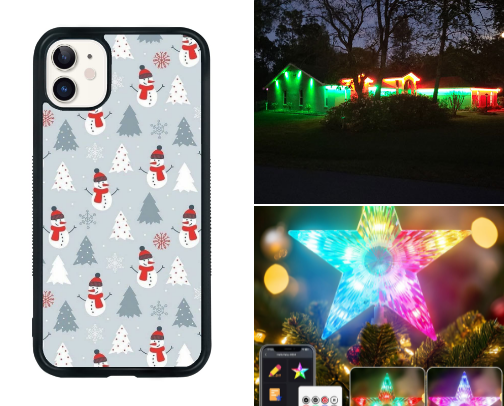 Christmas-Themed Tech Accessories cover photo collage