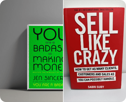 Business Books cover photo collage