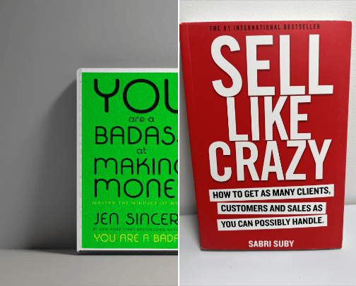 Business Books cover photo collage