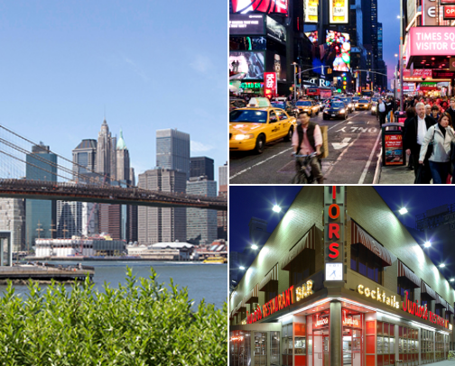 Places to go in New York cover photo collage