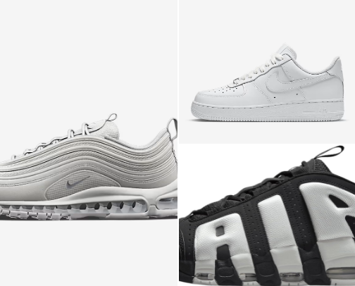 Comfy and stylish sneakers cover photo collage
