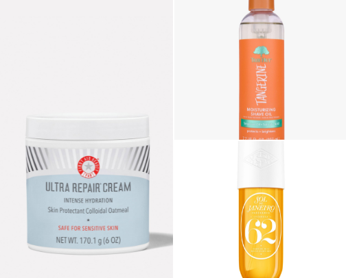 Skin care and makeup cover photo collage