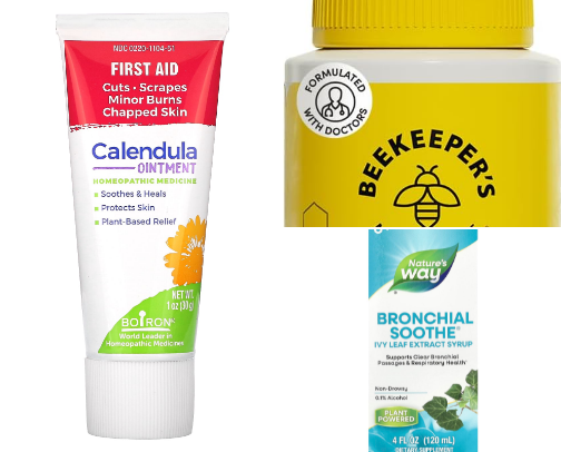 Scrunchy Mom First Aid Kit: Natural Remedies + Low-Tox Essentials for Families cover photo collage