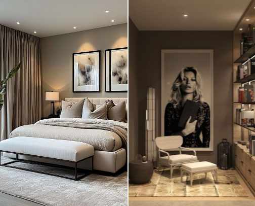 Scandinavian room cover photo collage