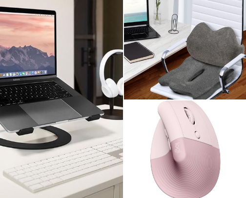 WFH Essentials for Comfort & Productivity cover photo collage