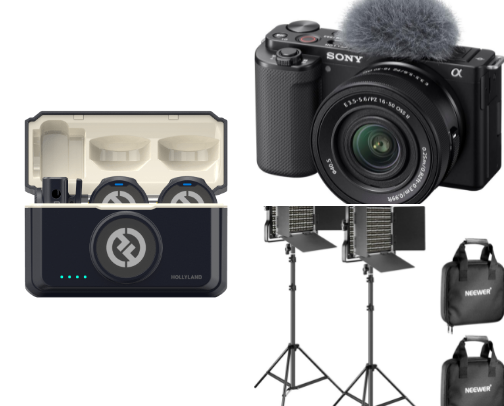 Content creator cover photo collage