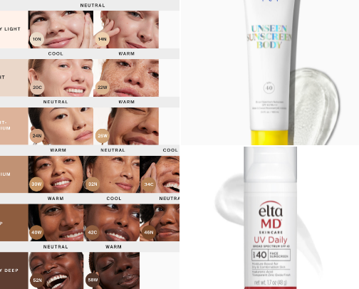 Best tinted sunscreens that leave no white cast cover photo collage