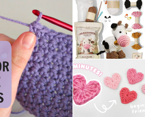 Everything you need to get started with crochet! cover photo collage