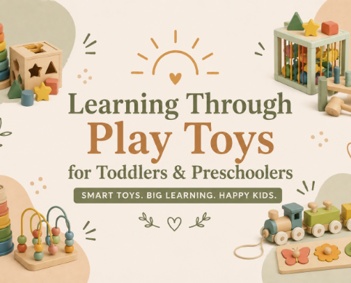 Learning Through Play Toys for Toddlers & Preschoolers | Montessori-Inspired & Educational Play cover photo collage