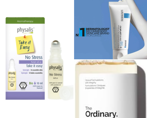 Hair and skin care cover photo collage