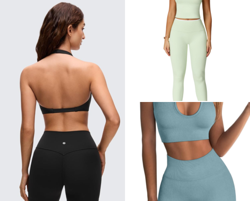 AMAZON BADDIE WORKOUT SETS 🩷 Cute Workout Clothes That Make You WANT to Go cover photo collage