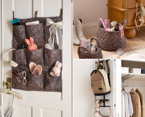 Clear the clutter, clear your mind : accessories for neat and organized spaces. cover photo collage