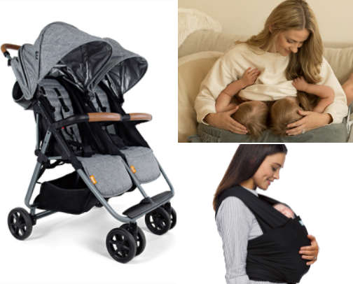 Twin parent essentials cover photo collage