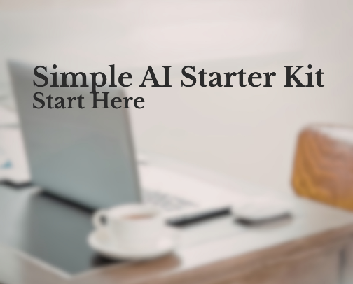 Simple AI Starter Kit (Start Here, No Overwhelm) cover photo collage