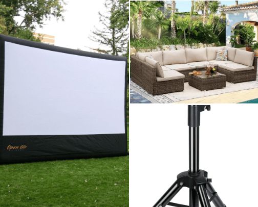Outdoor Movie Night cover photo collage