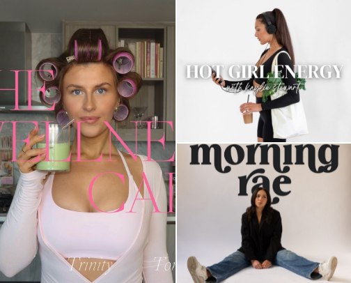Podcasts to Reset + Recharge Your It-Girl Energy cover photo collage