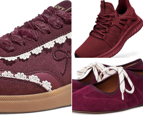 On trend fall color…Burgundy cover photo collage
