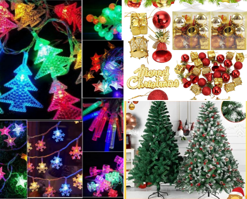 🎅 Holiday Glow: Must-Have Christmas Decors cover photo collage