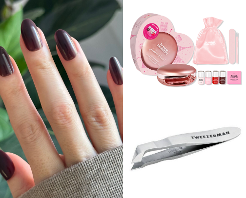 Salon grade manicure at home. cover photo collage